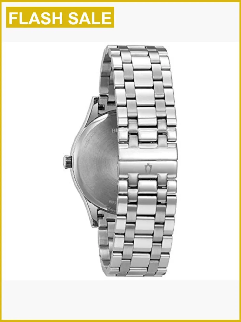 Men's Classic Stainless Steel Watch, Quartz Movement, Date Calendar, Deployment